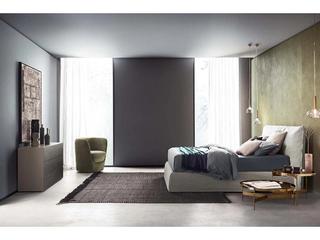 Pianca Piumoto King Size Bed 91" Light Grey Lima