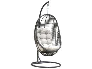Panama Jack Graphite Wicker Cushion Outdoor Swing
