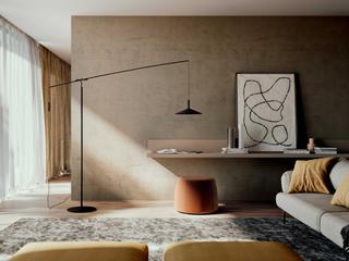 Penta Altura Matt Black Floor Lamp