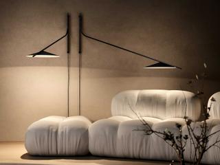 Penta Glifo 1-Light Black Ebony Swing Wall Sconce