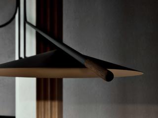 Penta Glifo 1-Light Black Ebony Swing Wall Sconce