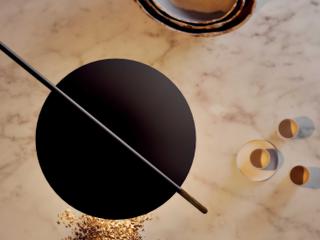 Penta Glifo 1-Light Black Ebony Swing Wall Sconce