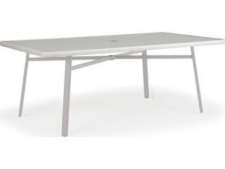 Watermark Living Sandoval Rectangular Glass Table Top with Umbrella Hole