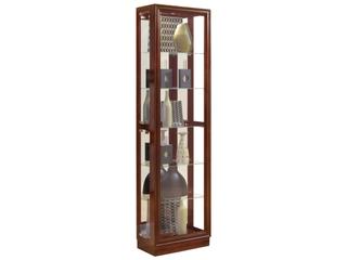 Pulaski Hardwood Cherry Brown Curio Display Cabinet