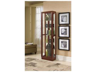 Pulaski Hardwood Cherry Brown Curio Display Cabinet