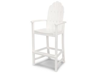 POLYWOOD® Classic Adirondack Recycled Plastic Patio Bar Stool