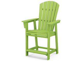 POLYWOOD® Nautical Recycled Plastic Adirondack Outdoor Counter Chair