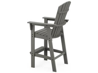 POLYWOOD® Nautical Recycled Plastic Adirondack Bar Chair