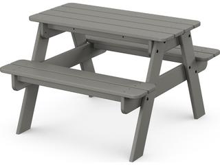 POLYWOOD® Kids Recycled Plastic Rectangular Outdoor Patio Picnic Table