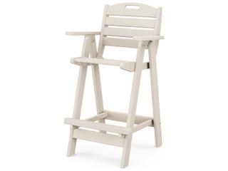 POLYWOOD® Nautical Recycled Plastic Patio Bar Chair