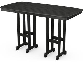 POLYWOOD® Nautical Recycled Plastic Rectangular Patio Bar Table