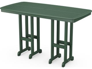 POLYWOOD® Nautical Recycled Plastic Rectangular Patio Bar Table
