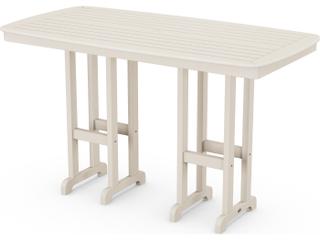 POLYWOOD® Nautical Recycled Plastic Rectangular Patio Bar Table