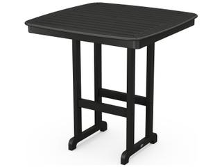 POLYWOOD® Nautical Recycled Plastic Square Outdoor Bar Table