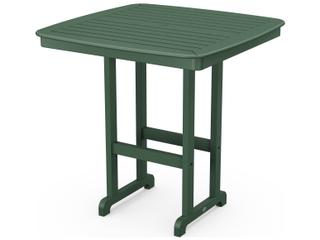POLYWOOD® Nautical Recycled Plastic Square Outdoor Bar Table