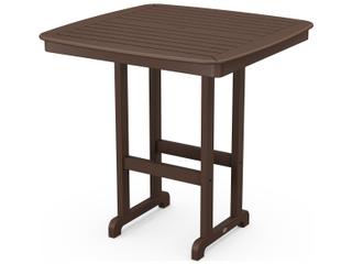 POLYWOOD® Nautical Recycled Plastic Square Outdoor Bar Table