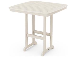 POLYWOOD® Nautical Recycled Plastic Square Outdoor Bar Table