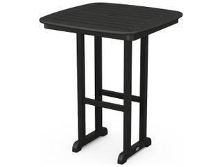 POLYWOOD® Nautical Recycled Plastic Square Outdoor Patio Counter Height Table