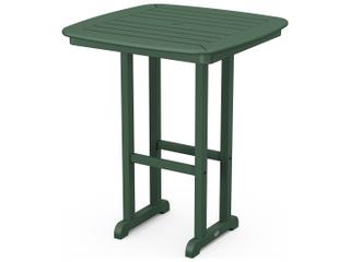 POLYWOOD® Nautical Recycled Plastic Square Outdoor Patio Counter Height Table