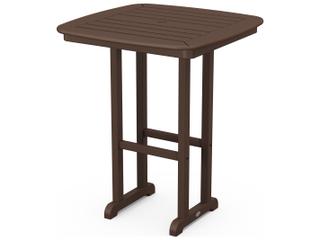 POLYWOOD® Nautical Recycled Plastic Square Outdoor Patio Counter Height Table