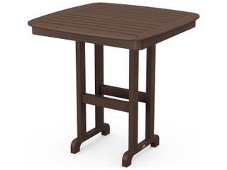 POLYWOOD® Nautical Recycled Plastic Square Outdoor Counter Table