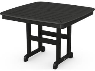 POLYWOOD® Nautical Recycled Plastic Square Outdoor Patio Dining Table