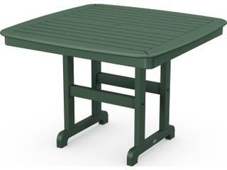 POLYWOOD® Nautical Recycled Plastic Square Outdoor Patio Dining Table