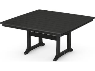 POLYWOOD® Nautical Recycled Plastic Square Patio Dining Table