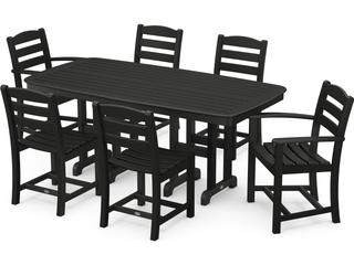 POLYWOOD® La Casa Cafe Recycled Plastic 7 Piece Outdoor Patio Dining Set