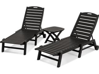 POLYWOOD® Nautical Recycled Plastic 3-Piece Chaise Set