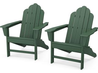 POLYWOOD® Long Island Recycled Plastic Adirondack 2-Piece Set