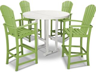 POLYWOOD® Palm Coast Recycled Plastic 5 Piece Bar Set