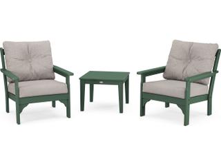 POLYWOOD Vineyard 3-Piece Deep Seating Set