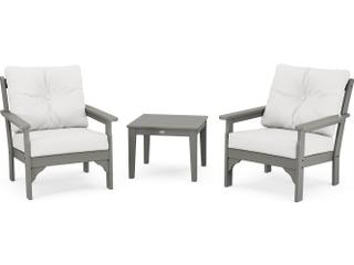 POLYWOOD Vineyard 3-Piece Deep Seating Set