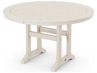 POLYWOOD® Nautical Recycled Plastic Round Outdoor Dining Table