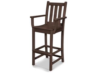 POLYWOOD® Traditional Garden Recycled Plastic Outdoor Bar Stool