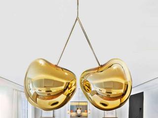 Qeeboo Cherry 2-Light Gold Globe Pendant
