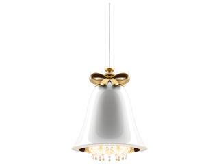 Qeeboo Mabelle 12-Light White Bell Chandelier