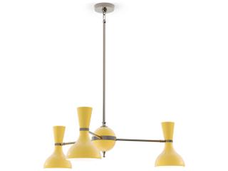 Robert Abbey Clare 3-Light Sunset Yellow Chandelier