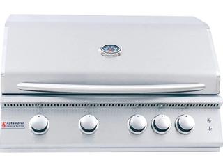 RCS Premier Series 32 Inch 4-Burner Built-In Propane Gas Grill With Rear Infrared Burner & Grill Lights