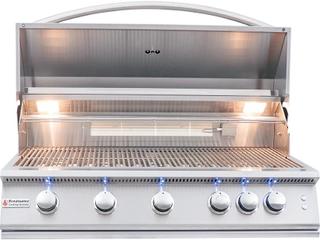 RCS Grills 40'' Premier Grill Blue LED with Rear Burner
