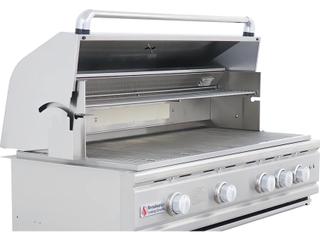 RCS Grills Stainless Steel 42" Cutlass Pro Grill with Rear Burner, Briquette Trays & Blue LEDs -