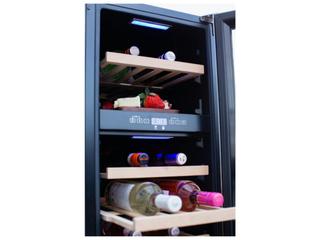 RCS Grills Stainless Steel Wine Cooler Refrigerator with 15 Glass Window Front