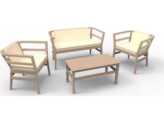 Resol Click-Clack 4 Piece Conversation Set Sand