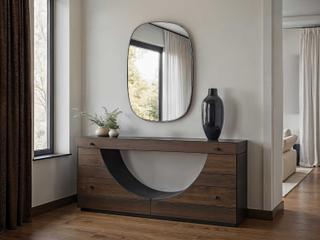 Renwil Talco Polished Nickel Oval Wall Mirror