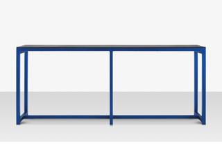 Decoscape Modera Aluminum Rectangular Drink Rail Bar Height Table
