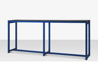 Decoscape Modera Aluminum Rectangular Drink Rail Bar Height Table