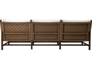 Seasonal Living Vaterra Weathered Pecan Matte Fabric Cushion Sofa