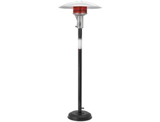 Sunglo Steel Black Portable Natural Gas Outdoor Patio Heater