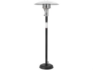 Sunglo Steel Black Portable Natural Gas Outdoor Patio Heater